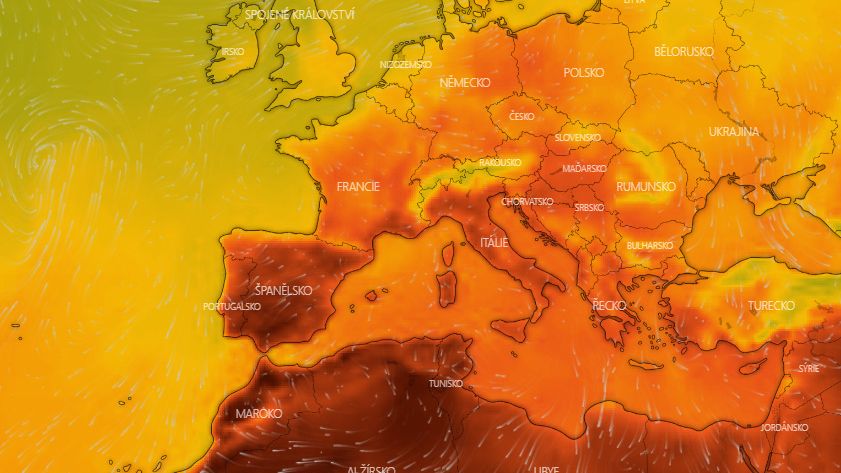 Teplotní rekord ve Španělsku nepadl jen těsně, naměřili 47,2 stupně